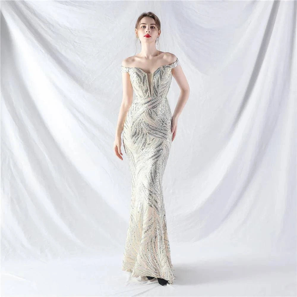 Elegant LYNHURD ball gown evening dress in luxurious fabric, perfect for formal occasions and special events.