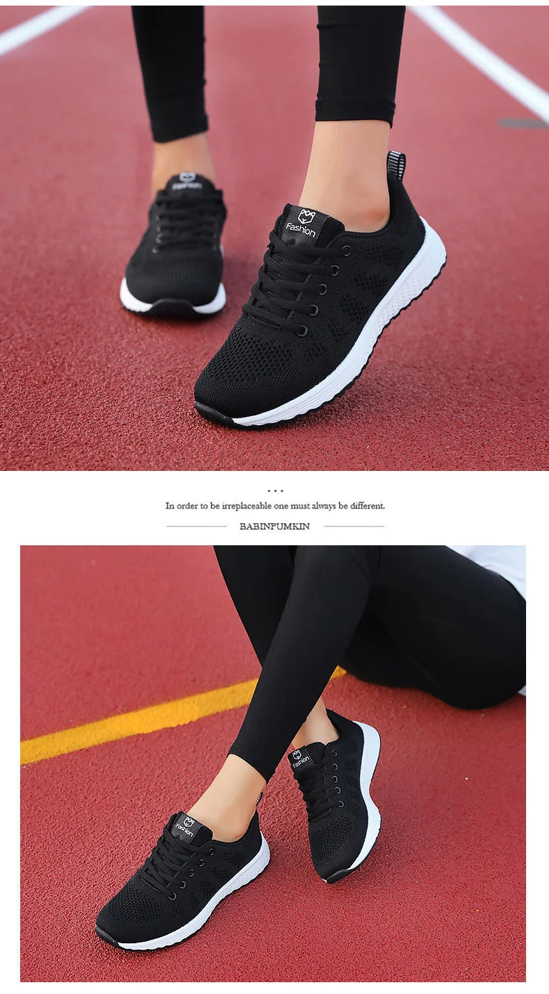 Women Sport Shoes Fashion Platform Sneakers Ladies Spring Summer Flats Running Shoes for Women Casual Shoes Mesh Jogging Tennis