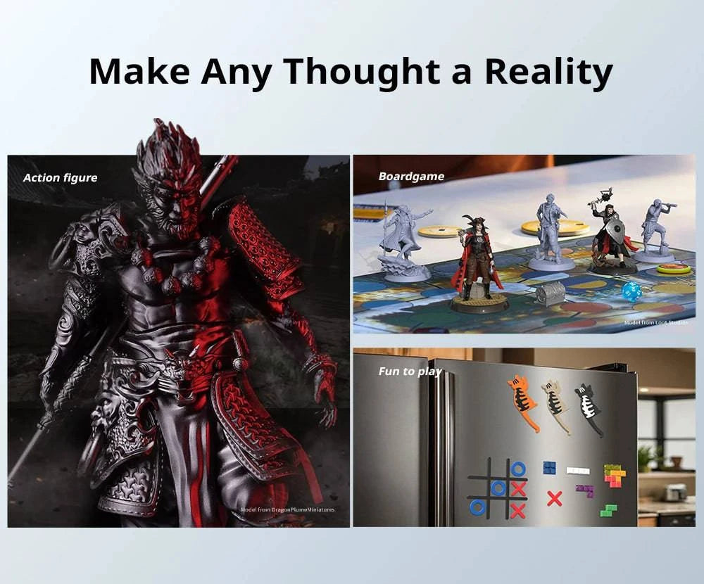 ANYCUBIC Photon Mono 4 LCD 3D printer with a 7'' 10K screen and 2.2L build volume on a clean workspace.