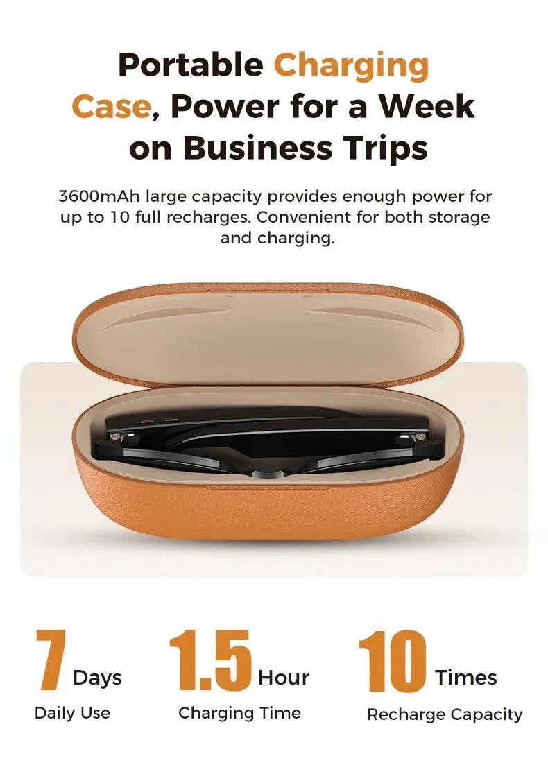 LYNHURD 4K AI smart camera sunglasses with 800W pixels and voice control, featuring Bluetooth and WiFi connectivity.