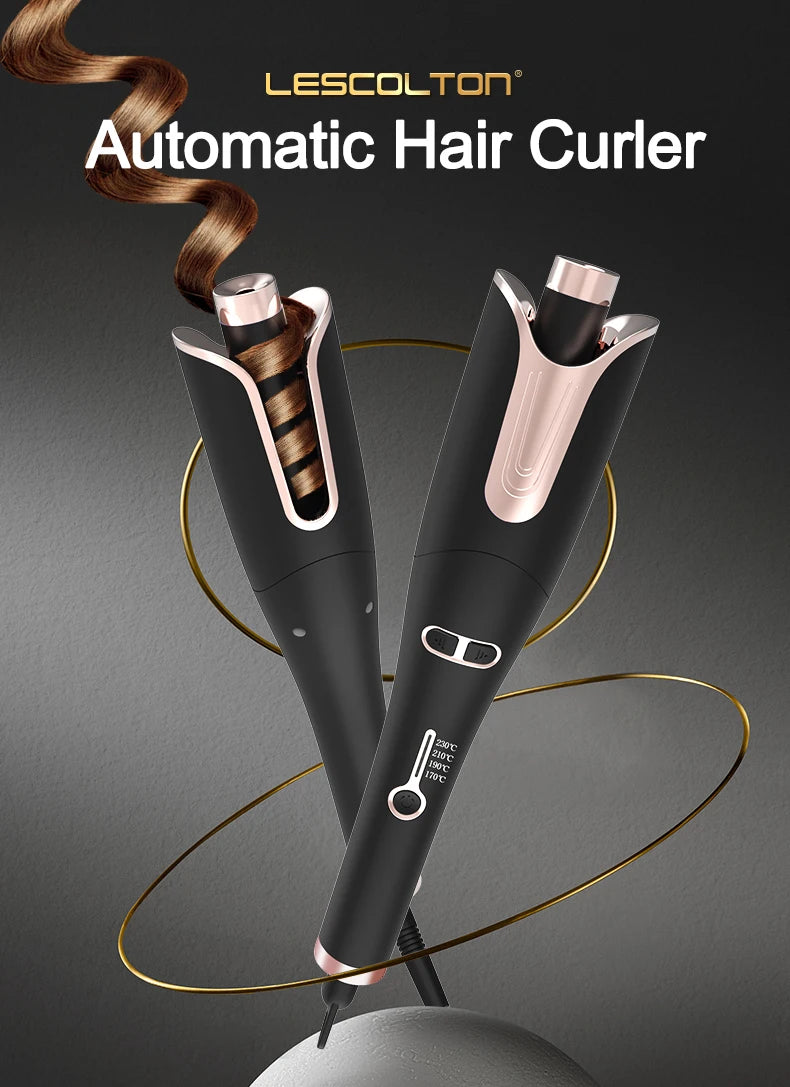 Auto Rotating Ceramic Hair Curler Automatic Curling Iron Styling Tool Hair Iron Curling Wand Air Spin and Curl Curler Hair Waver