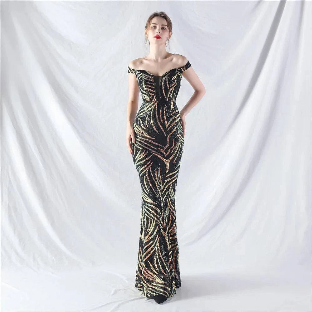 Elegant LYNHURD! ball gown evening dress for formal occasions, featuring luxurious design perfect for weddings and proms.