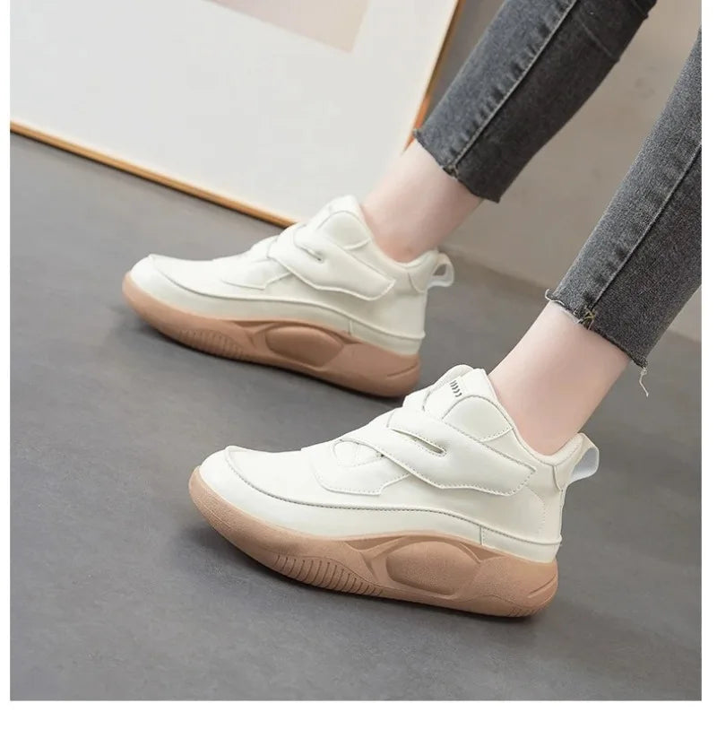Women's Shoes Fashion High Top Casual Shoes High Quality Chunky Sneaker for Woman Comfort Soft Sole Walking Shoes Zapatos Mujer