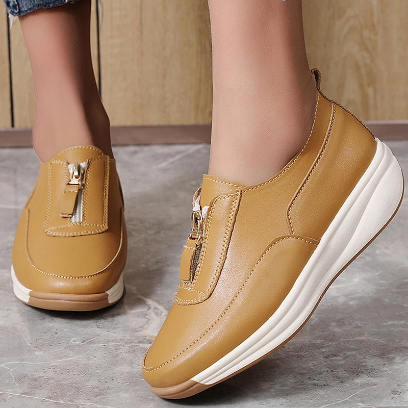 Women's Sports Shoes 2025 New White Shoes Woman Flats Casual Shoes Zapatillas De Mujer Flat Sneakers Casual Footwear Women