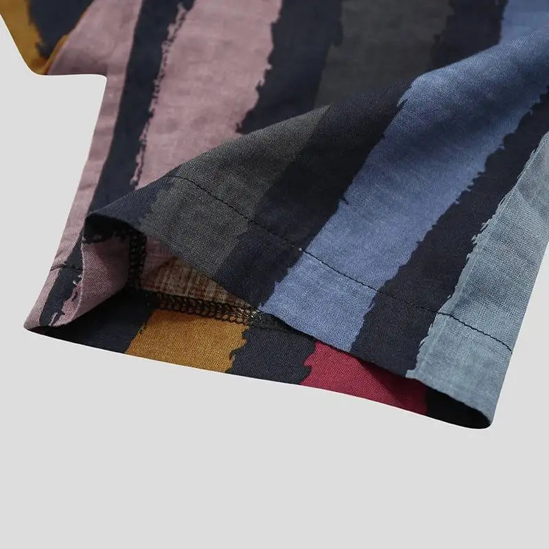 2026 Men's Muslim Clothing Abayas Cotton Linen Nightgowns Bathrobe Robe Kaftan Holiday Beach Robe Man Muslim Kaftan Arabic Dress