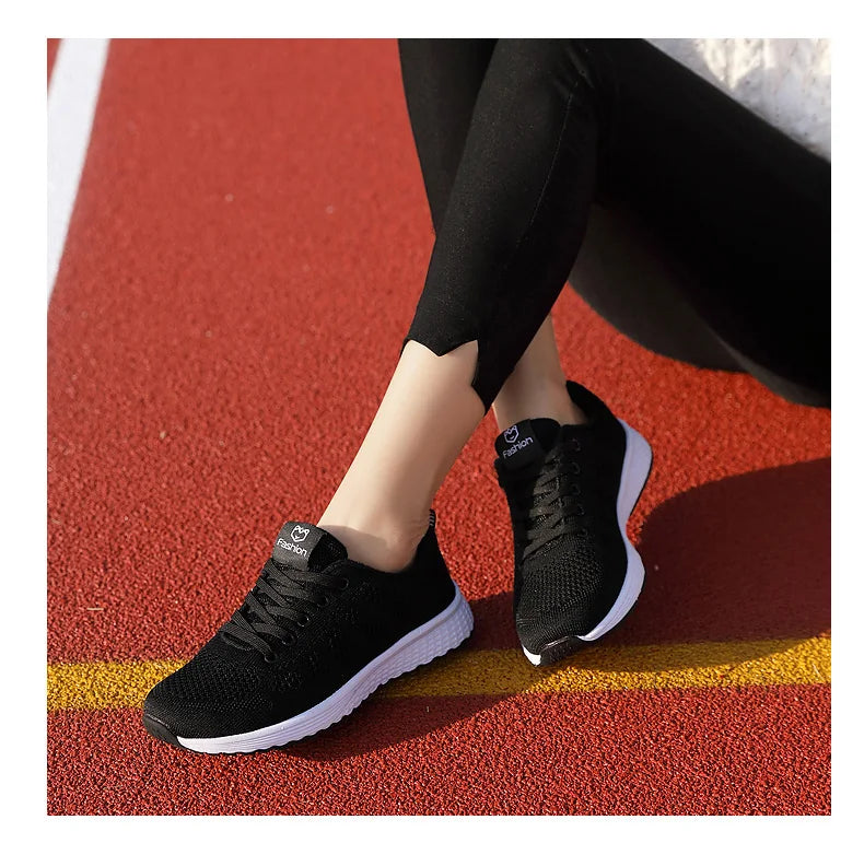 Women Sport Shoes Fashion Platform Sneakers Ladies Spring Summer Flats Running Shoes for Women Casual Shoes Mesh Jogging Tennis