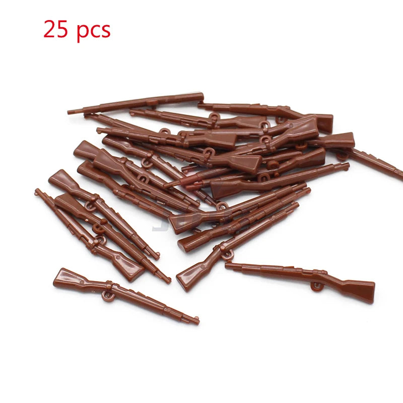 WW2 Military Base Soldiers Army Figures Weapon Accessories Building Block Guns Barbed Wire Sandbags PUBG Sence Series MOC Bricks