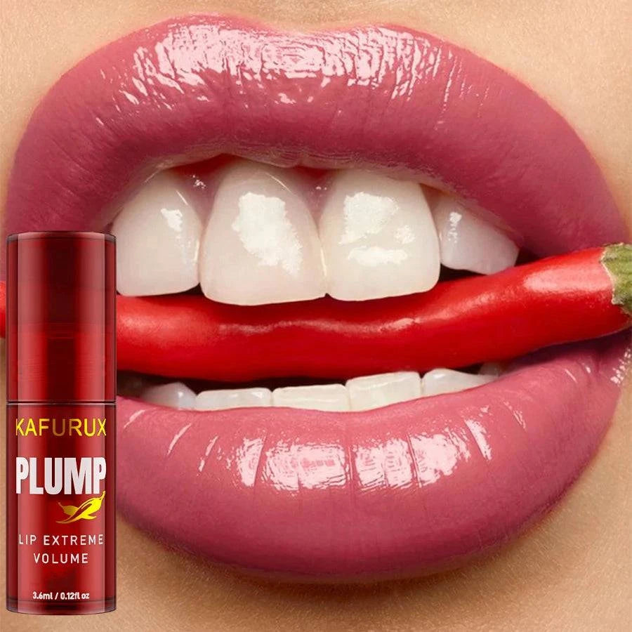 LYNHURD! lip plump oil in a clear tube, showcasing its moisturizing formula and applicator for volumizing lips.