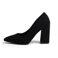 Women's Shoes 2025 Brand Slip on Women's Pumps Autumn Pointed Toe Solid Flock Fashion Dress Shallow Mouth Elegant High Heels