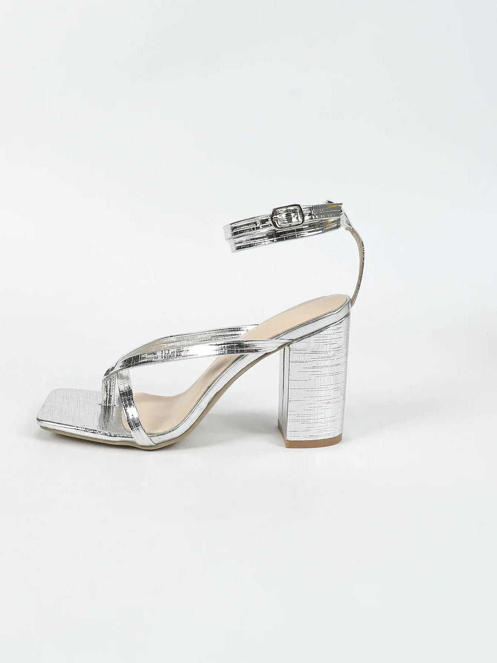 Women's Shoes With Straps Casual Heels Navy Blue Pumps Sexy Sandals Footwear Peep Toe Nude Sweet Buckle Low Comfortable Orange C