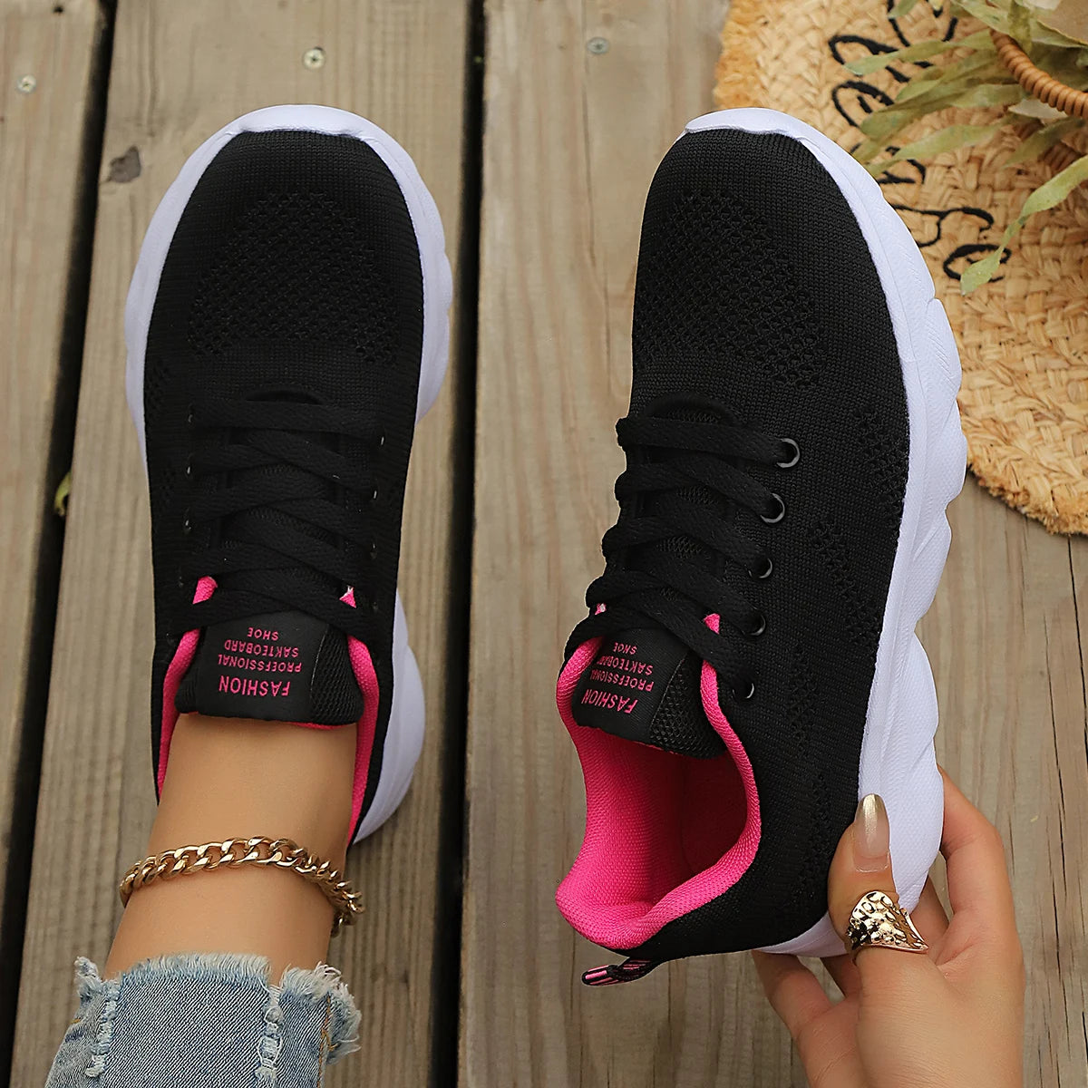 Women Sport Shoes Fashion Platform Sneakers Ladies Spring Summer Flats Running Shoes for Women Casual Shoes Mesh Jogging Tennis