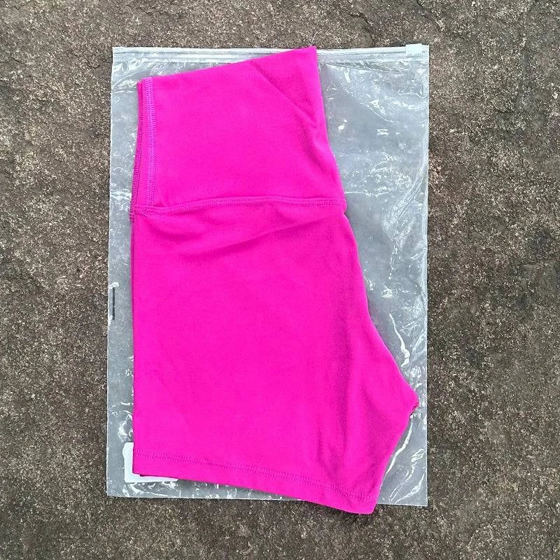 High waist women’s yoga shorts by LYNHURD, slim fit design, ideal for gym, running, and biking activities.