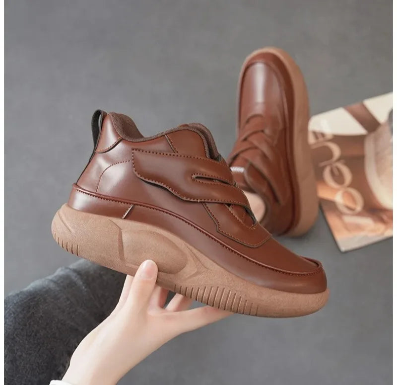 Women's Shoes Fashion High Top Casual Shoes High Quality Chunky Sneaker for Woman Comfort Soft Sole Walking Shoes Zapatos Mujer