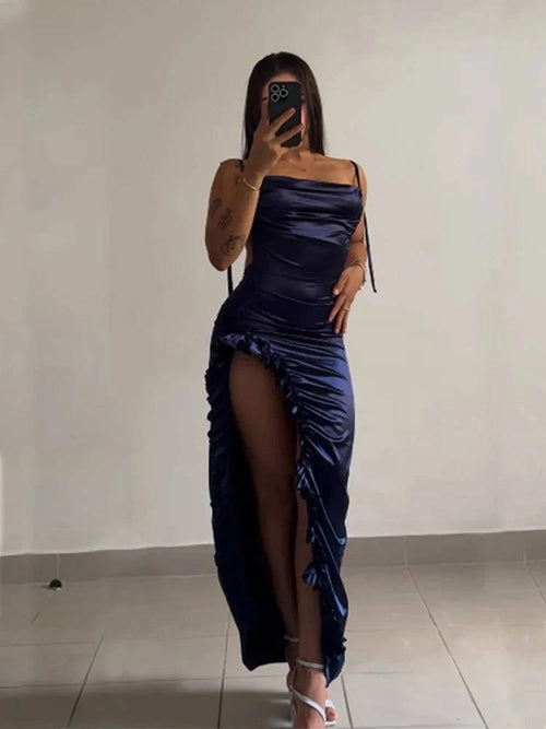 LYNHURD! Y2K sexy halter dress featuring a vibrant summer design, perfect for cross-border fashion in Europe and the US.