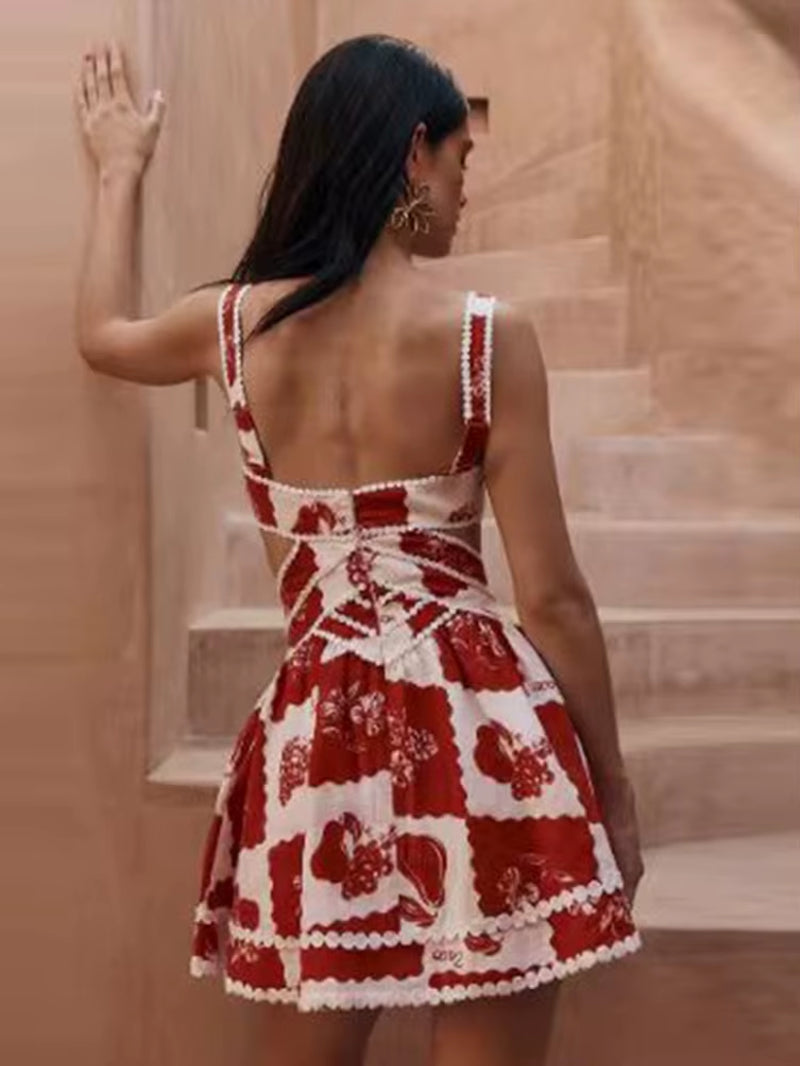 Elegant women's mini robe by LYNHURD with a sexy hollow out V-neck design, showcasing delicate fabric and stylish silhouette.